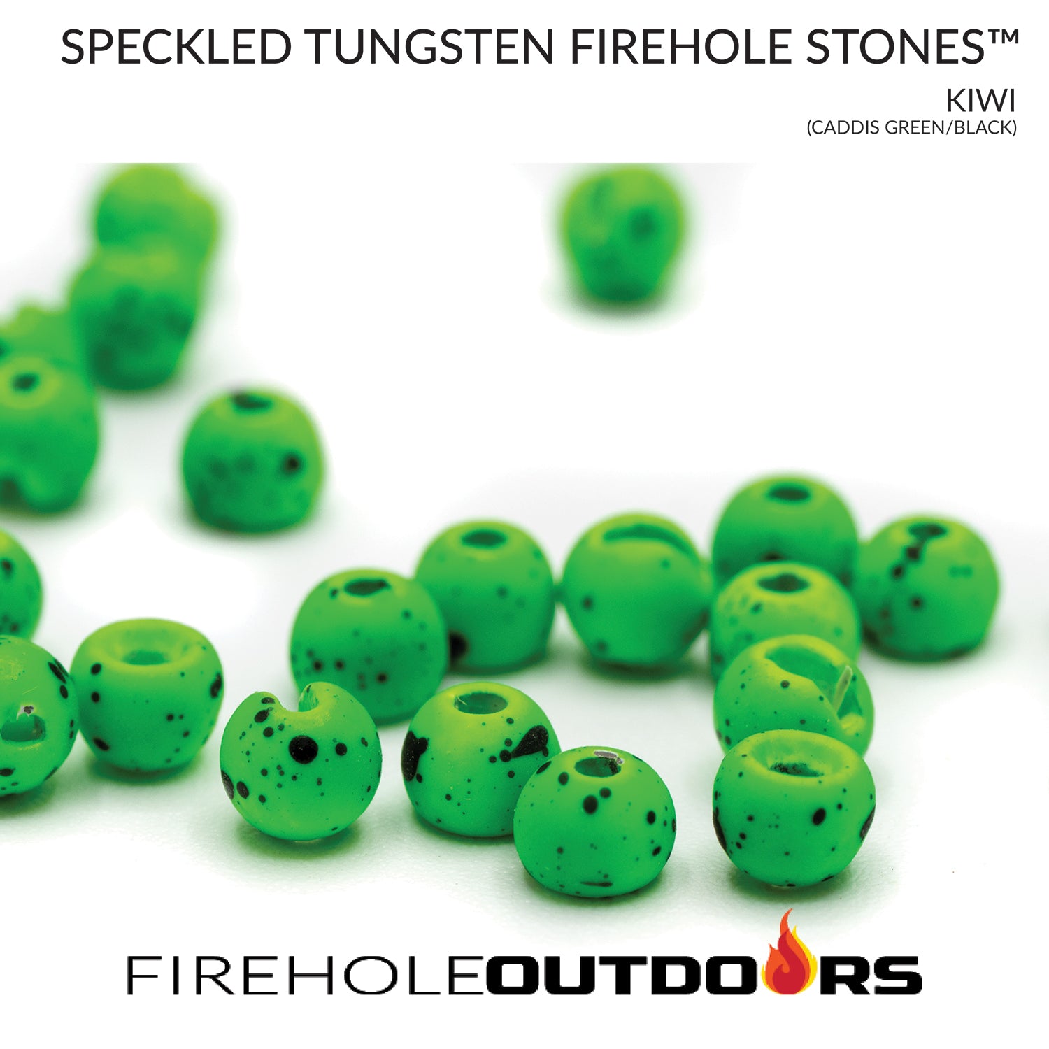 Slotted Speckled Tungsten Fly Tying Beads -Firehole Stones™