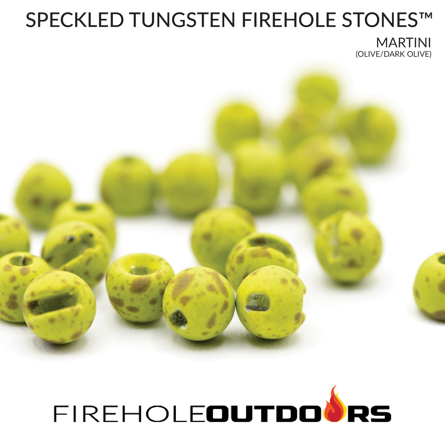 Firehole Stones™ - Slotted Speckled Tungsten Fly Tying Beads