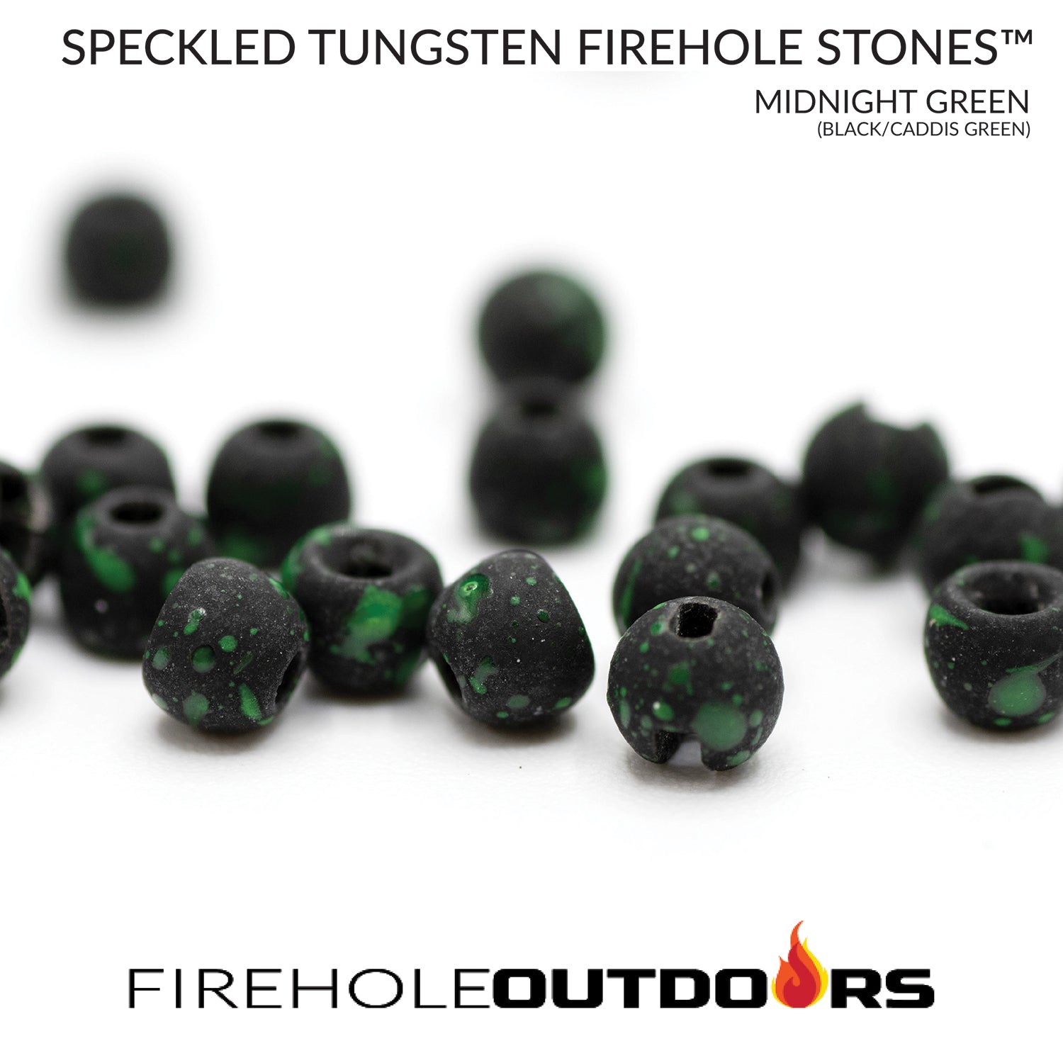 Slotted Speckled Tungsten Fly Tying Beads -Firehole Stones™