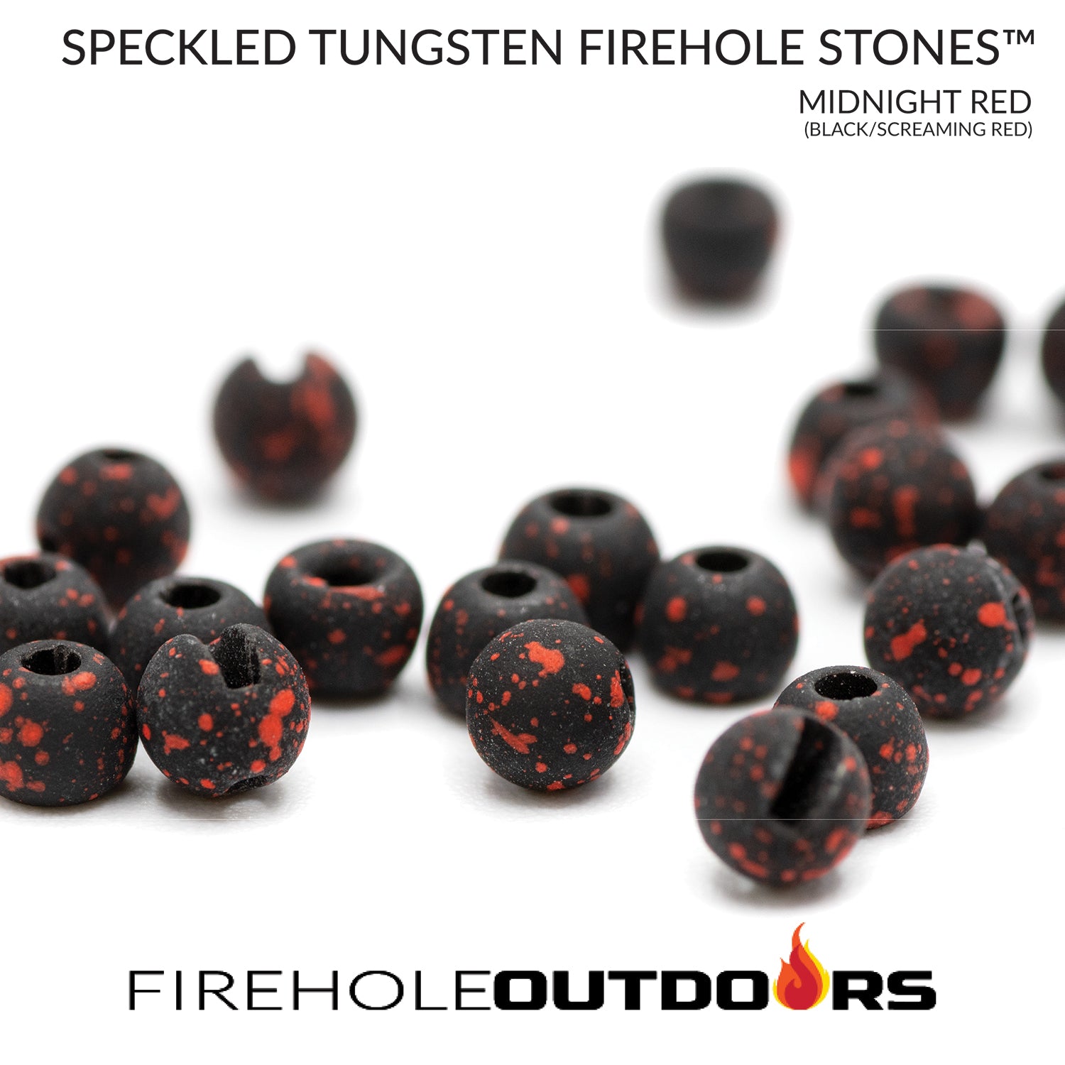 Firehole Stones™ - Slotted Speckled Tungsten Fly Tying Beads