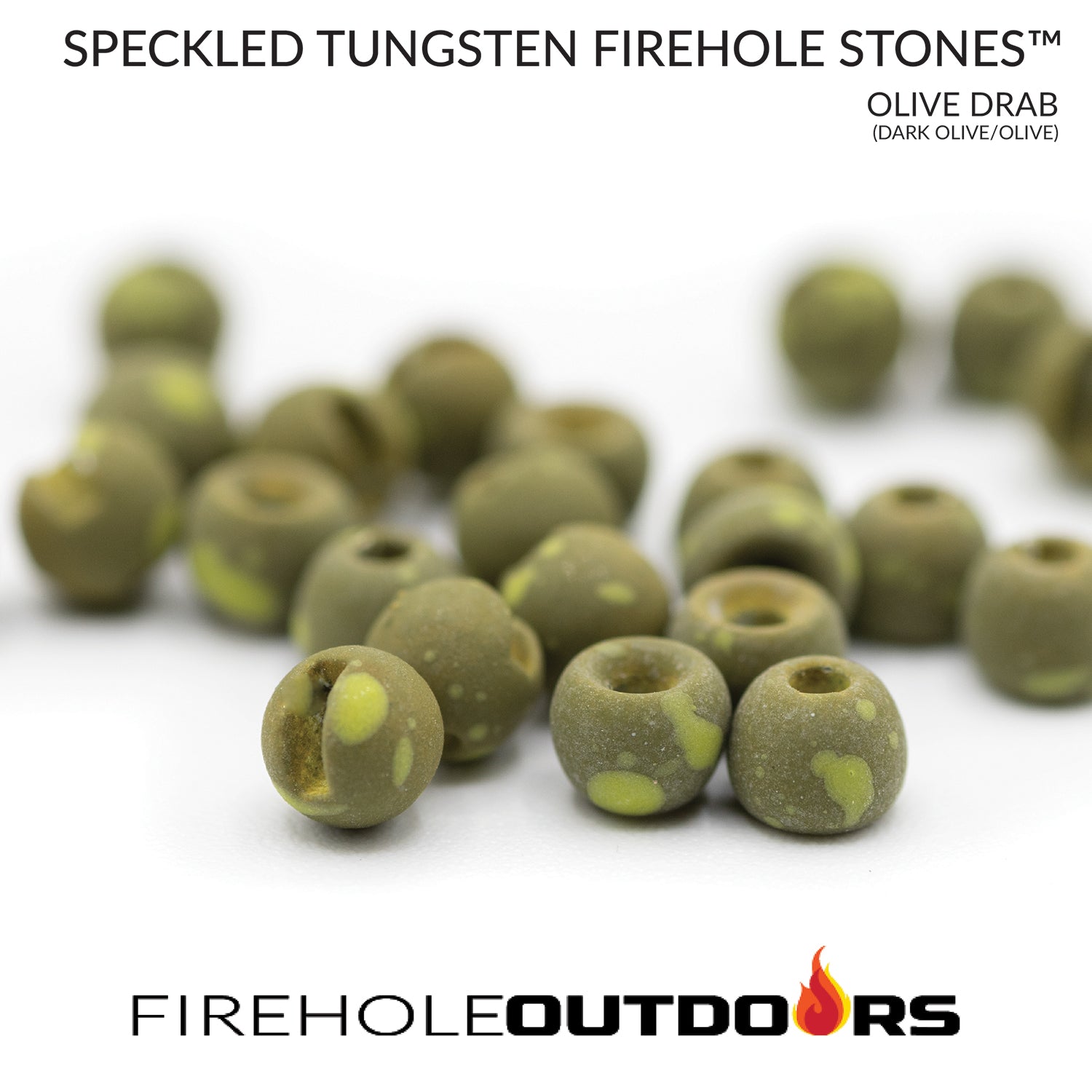 Firehole Stones™ - Slotted Speckled Tungsten Fly Tying Beads