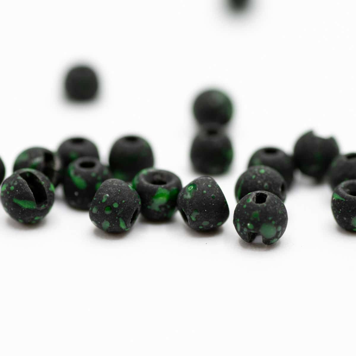 Speckled ROUND Midnight Green - 9/64 (3.5mm)  - 100 Pack