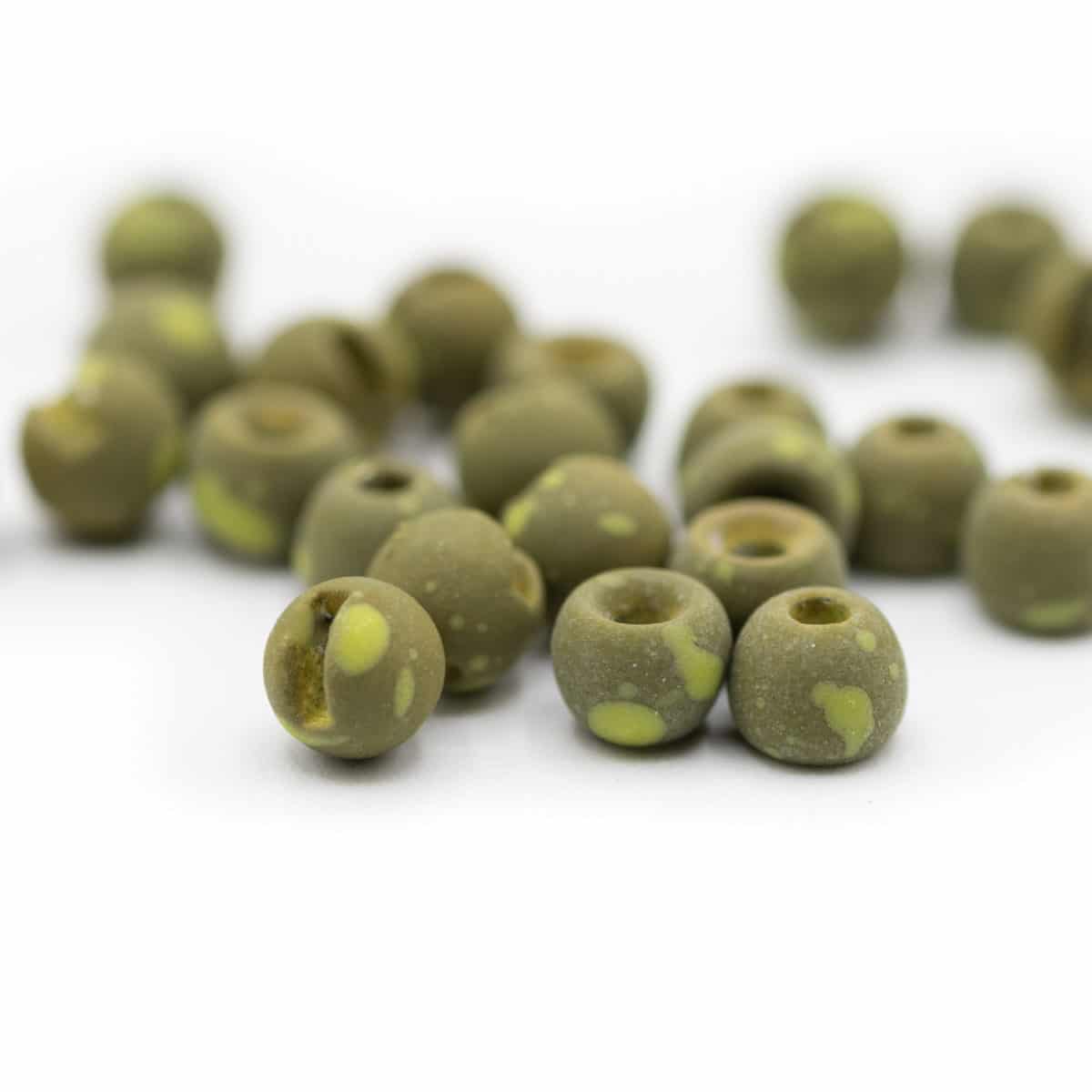 Speckled ROUND Olive Drab - 9/64 (3.5mm)  - 100 Pack
